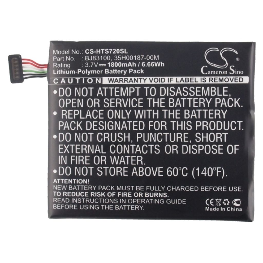 Batterie de téléphone portable HTC CS-HTS720SL