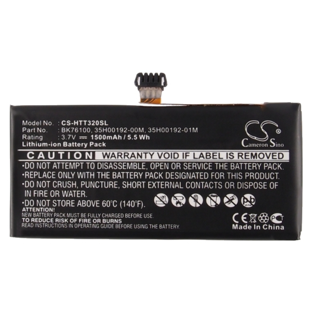 Batterie de téléphone portable HTC CS-HTT320SL