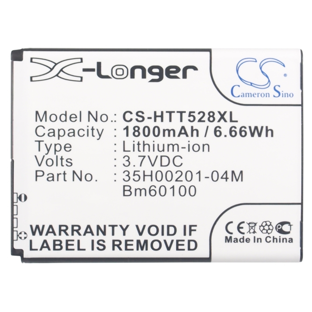 Batterie compatible avec HTC CS-HTT528XL