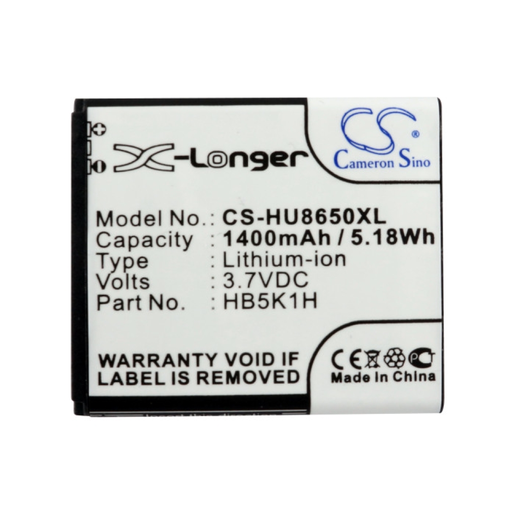 Batterie compatible avec Huawei AT&T MetroPCS T-Mobile MTC Srf CS-HU8650XL