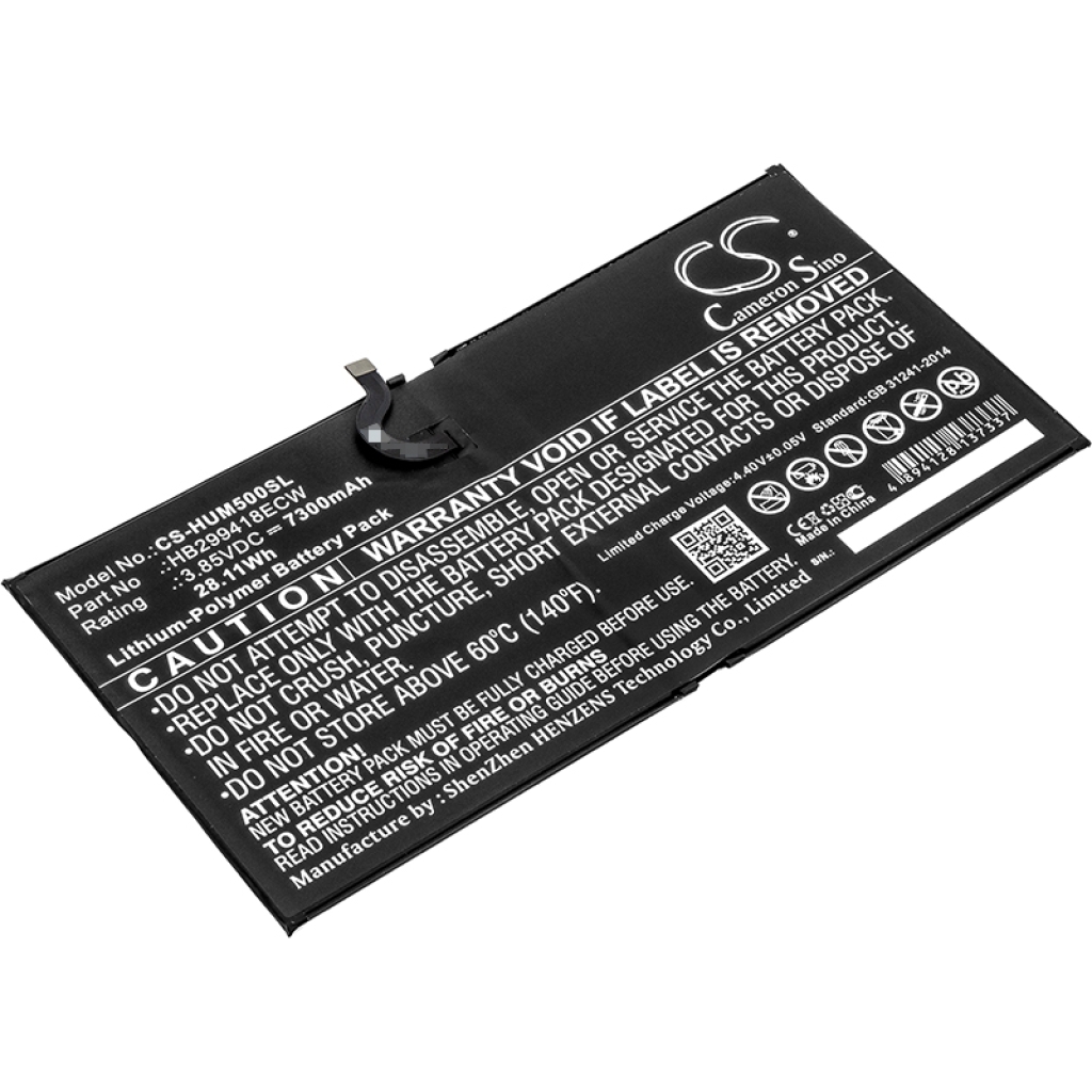 Remplacement de batterie compatible pour Huawei HB299418ECW
