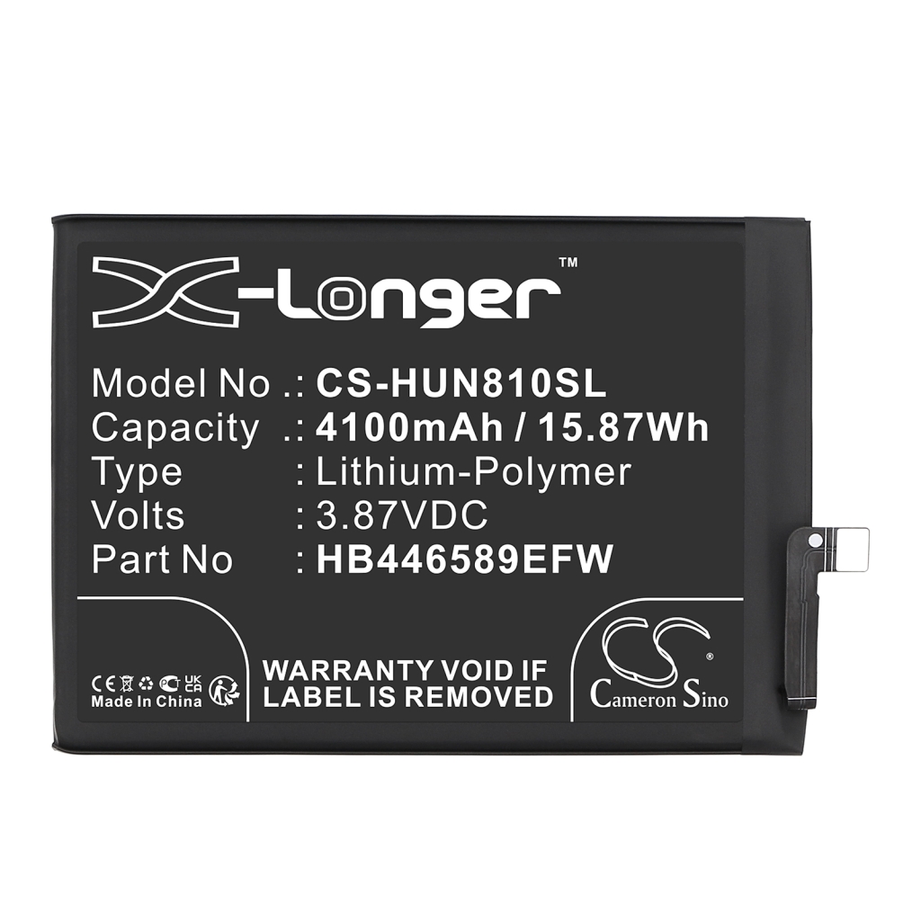 Remplacement de batterie compatible pour Huawei HB446589EFW
