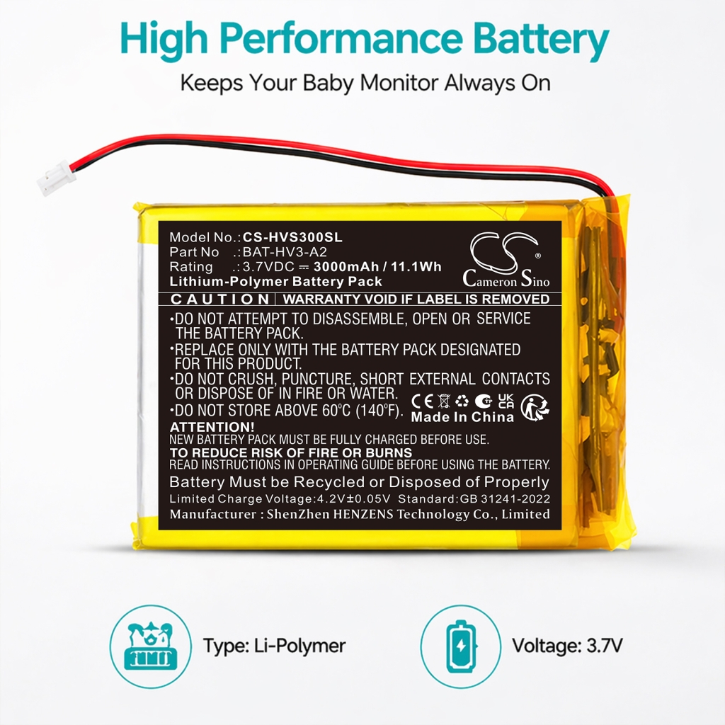 Batterie compatible avec Heimvision CS-HVS300SL