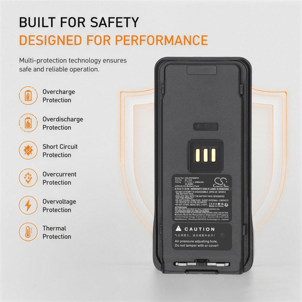 Batterie compatible avec Hytera CS-HYP500TX