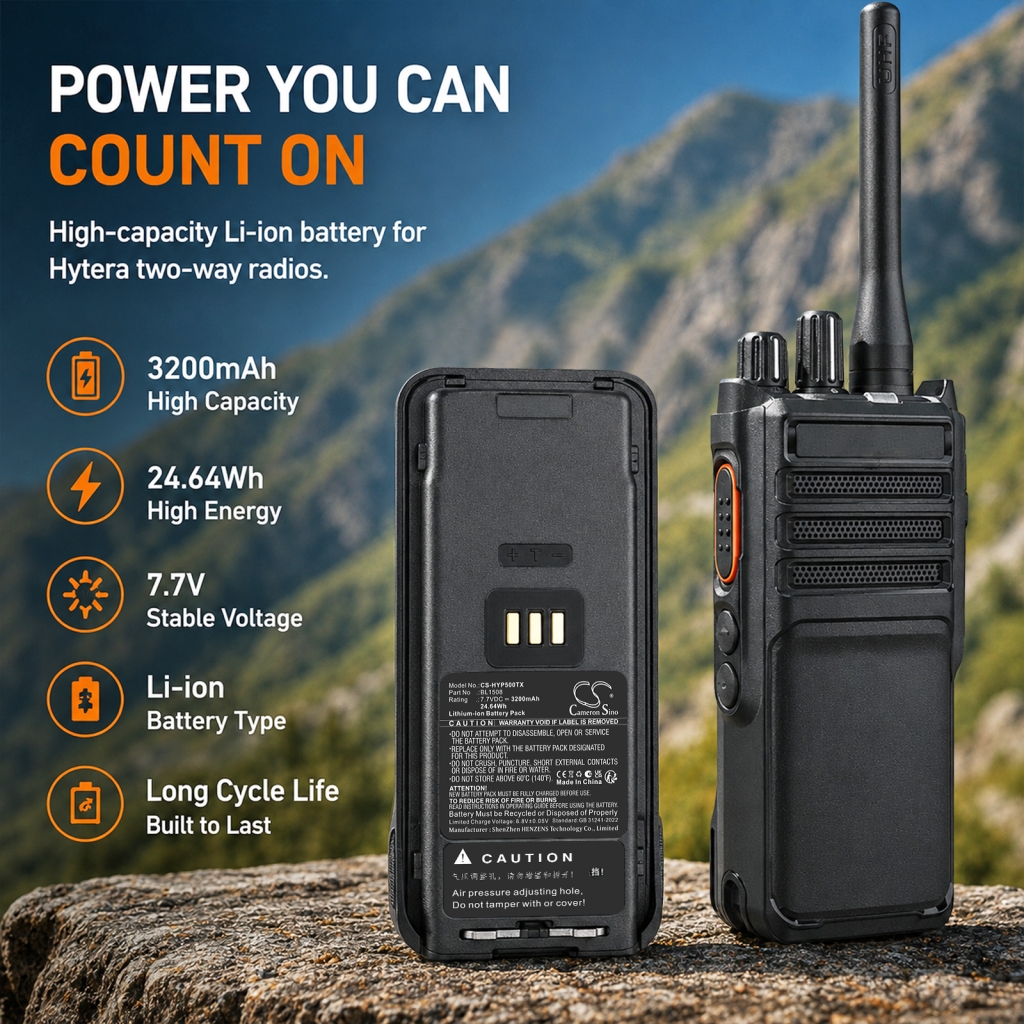 Batterie compatible avec Hytera CS-HYP500TX