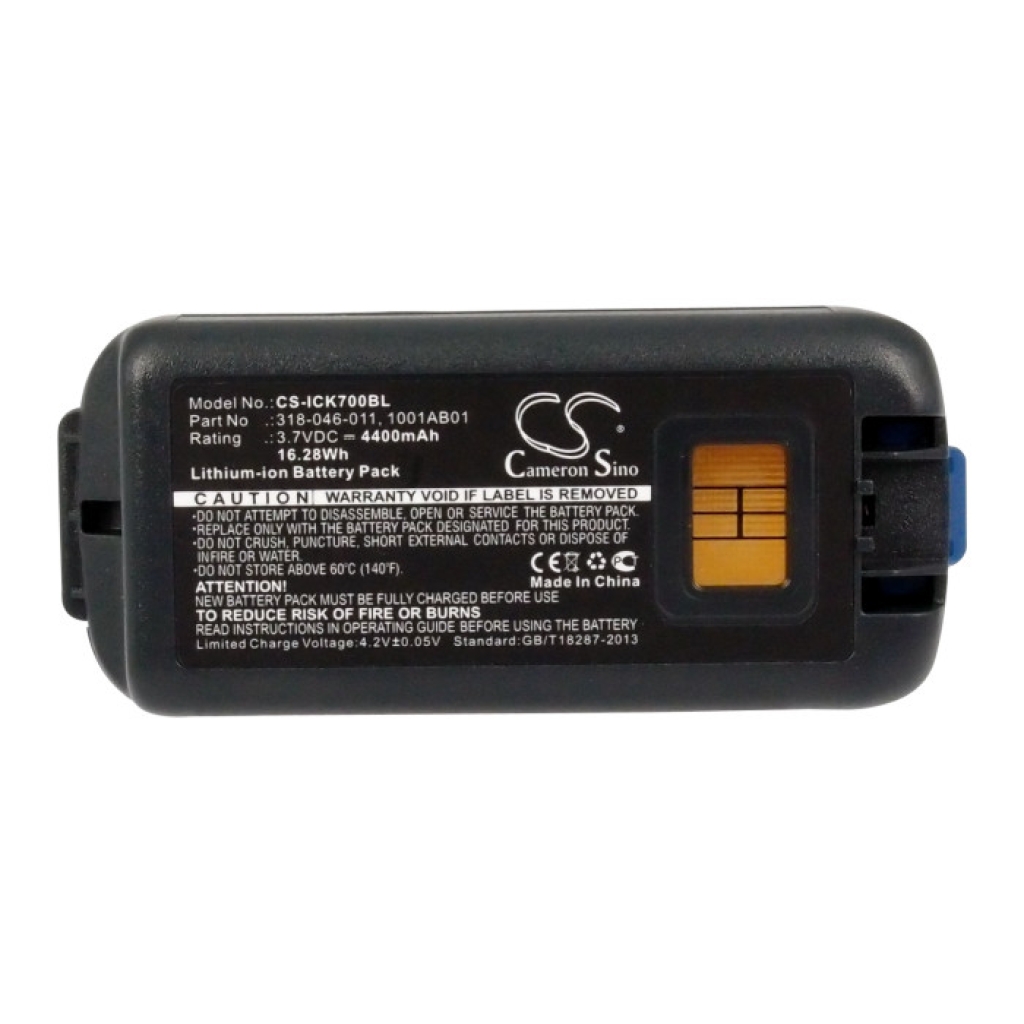 Code à barres, Scanner Batterie du scanner Intermec CS-ICK700BL