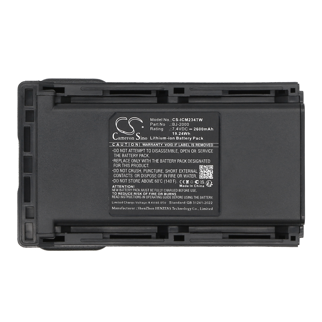 Batterie radio bidirectionnelle Icom CS-ICM234TW