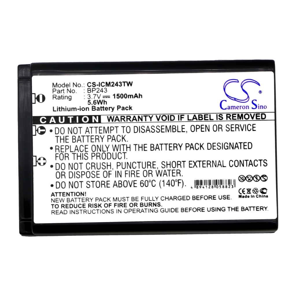 Batterie radio bidirectionnelle Icom CS-ICM243TW