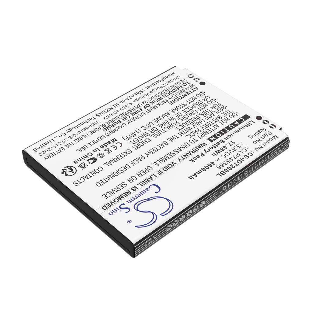 Code à barres, Scanner Batterie du scanner Idata CS-IDT200BL