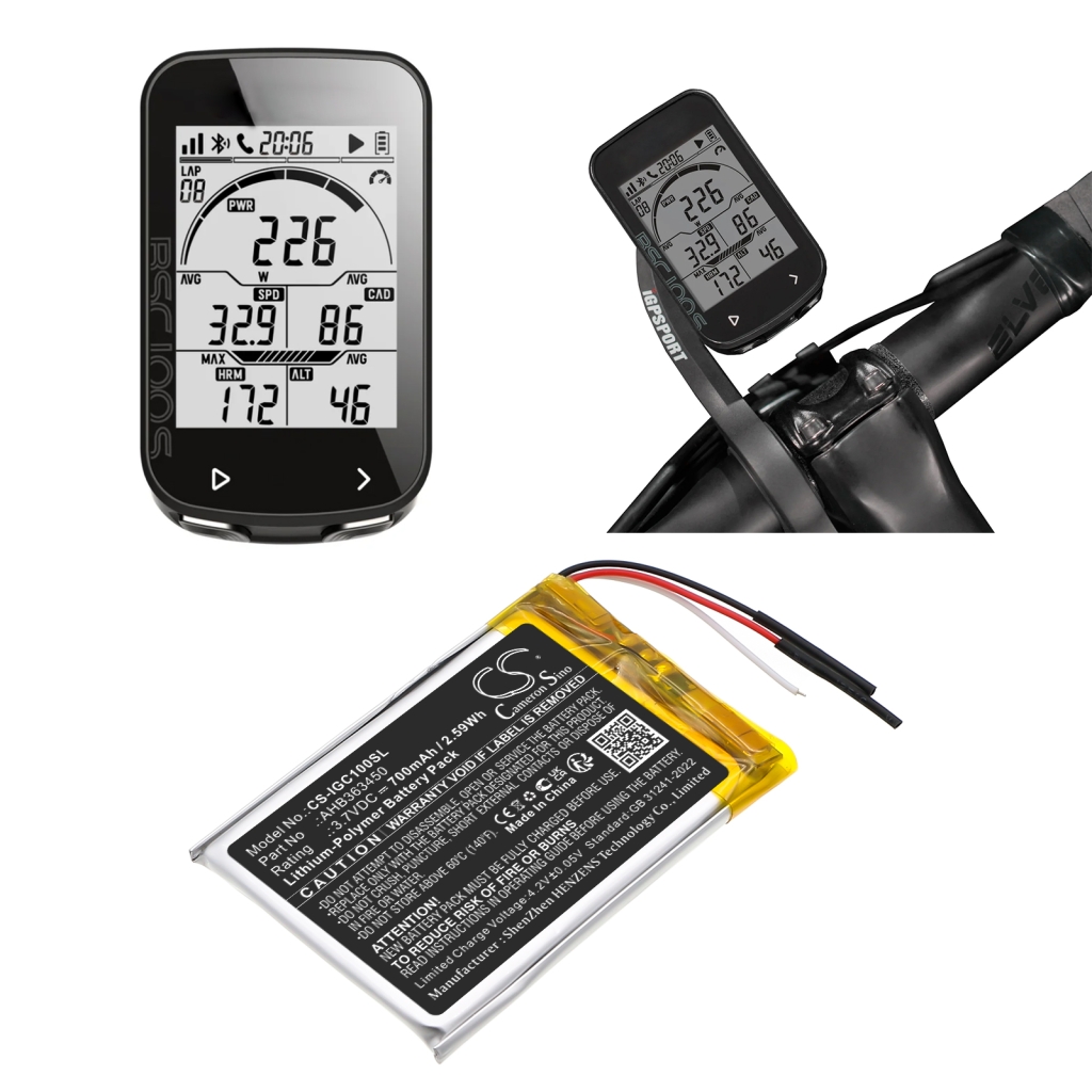 GPS, Batterie de navigation Igpsport CS-IGC100SL