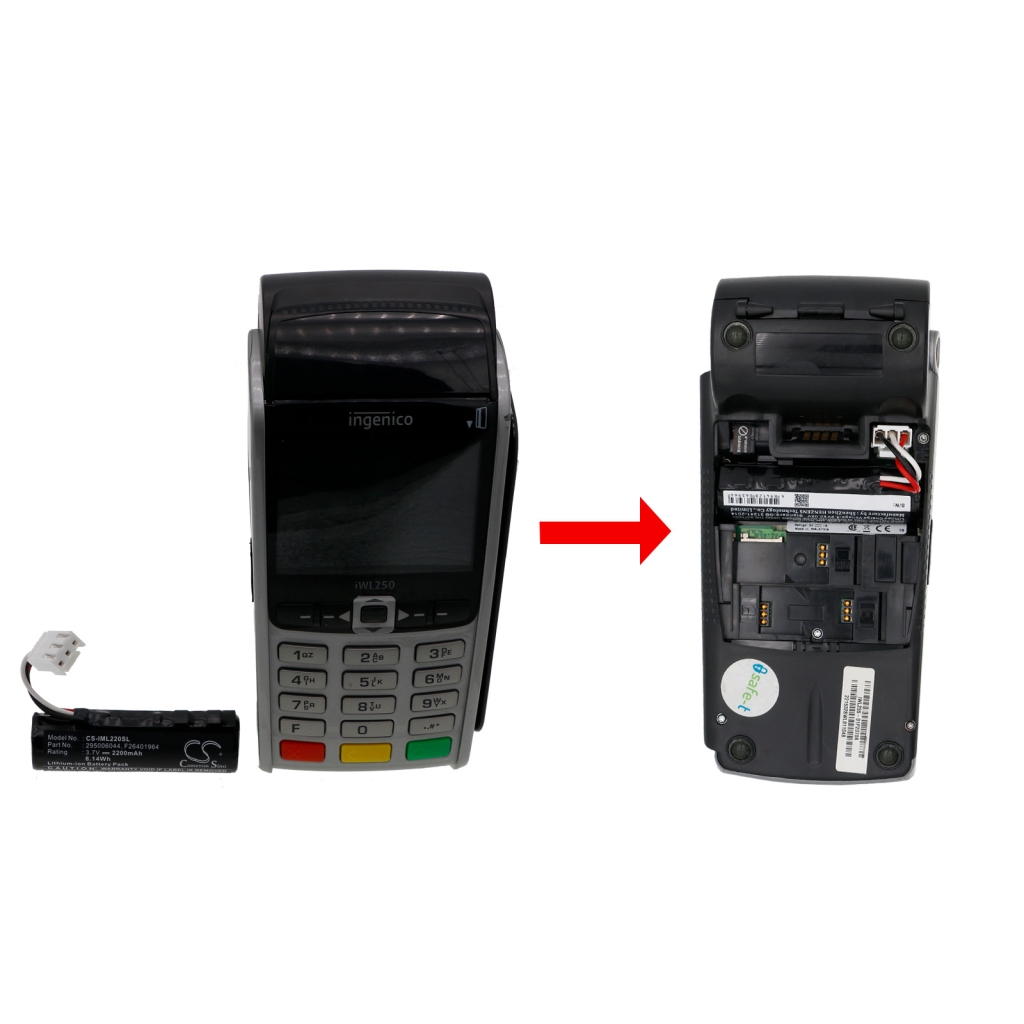 Terminal de paiement Batterie Ingenico iWL220 GPRS