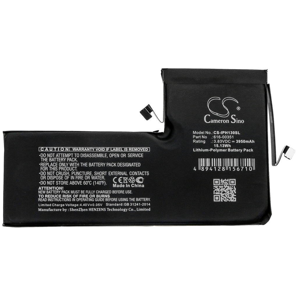 Batterie de téléphone portable Apple CS-IPH130SL