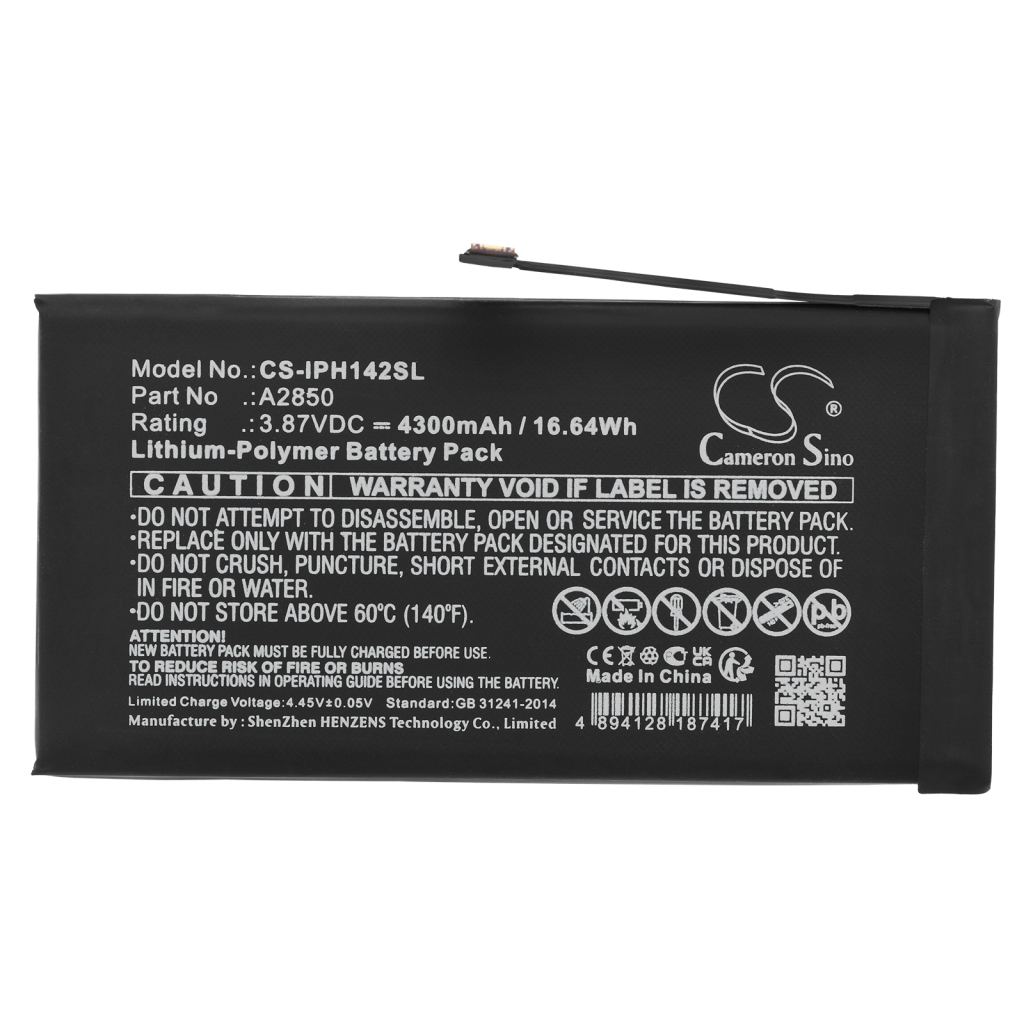 Batterie de téléphone portable Apple CS-IPH142SL