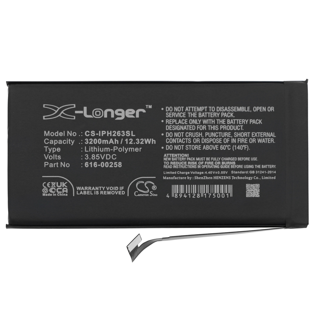 Batterie de téléphone portable Apple CS-IPH263SL