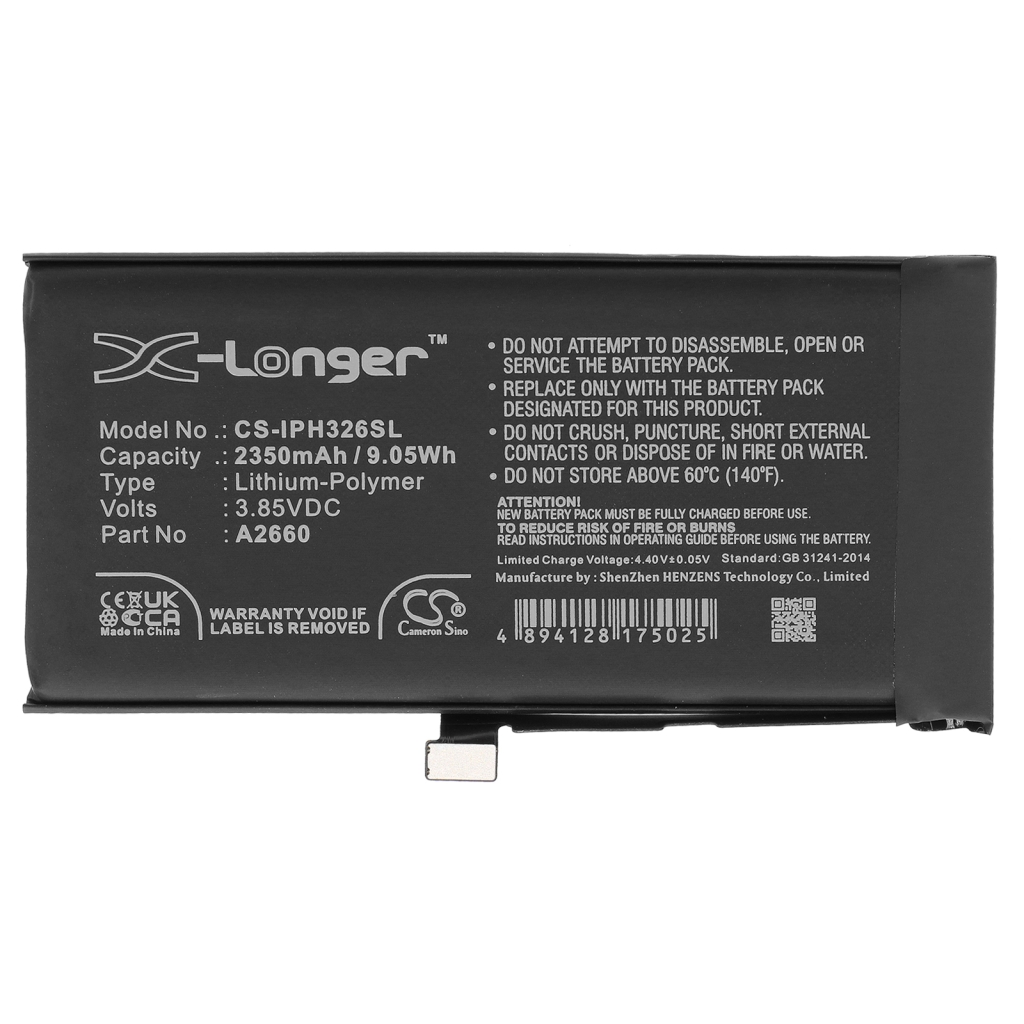 Batterie de téléphone portable Apple CS-IPH326SL