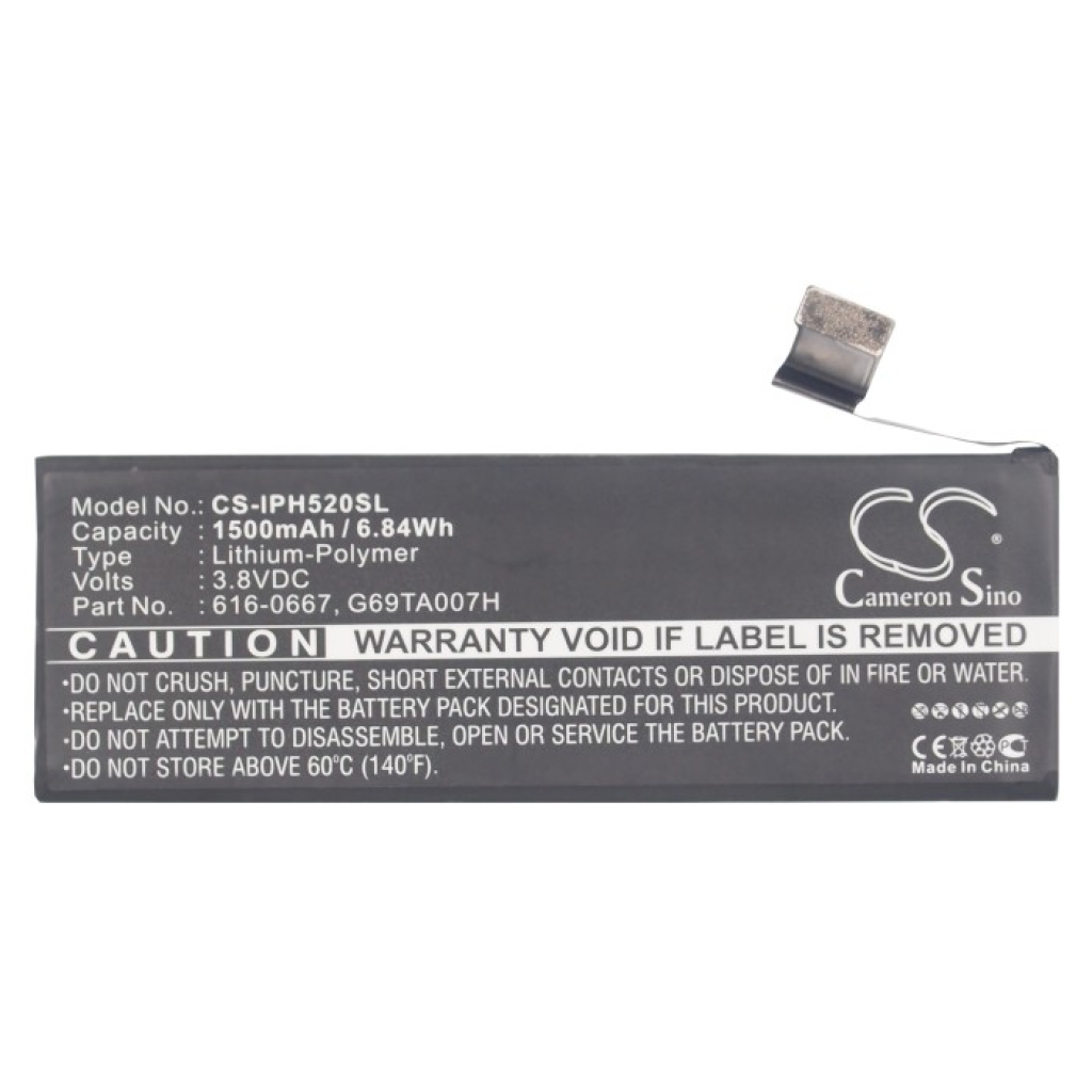 Batterie de téléphone portable Apple CS-IPH520SL