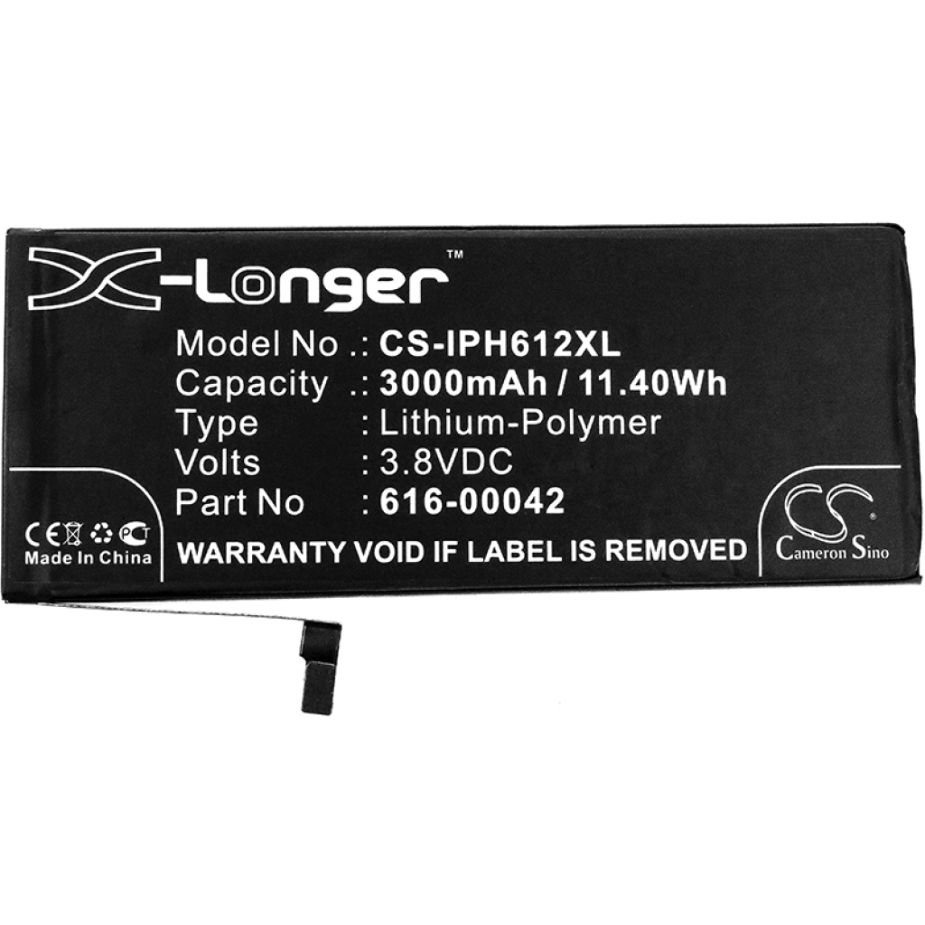 Batterie de téléphone portable Apple CS-IPH612XL
