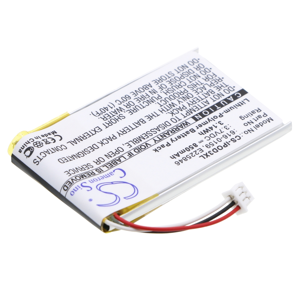 MP3, MP4, MP4, PMP Batterie Apple CS-IPOD3XL