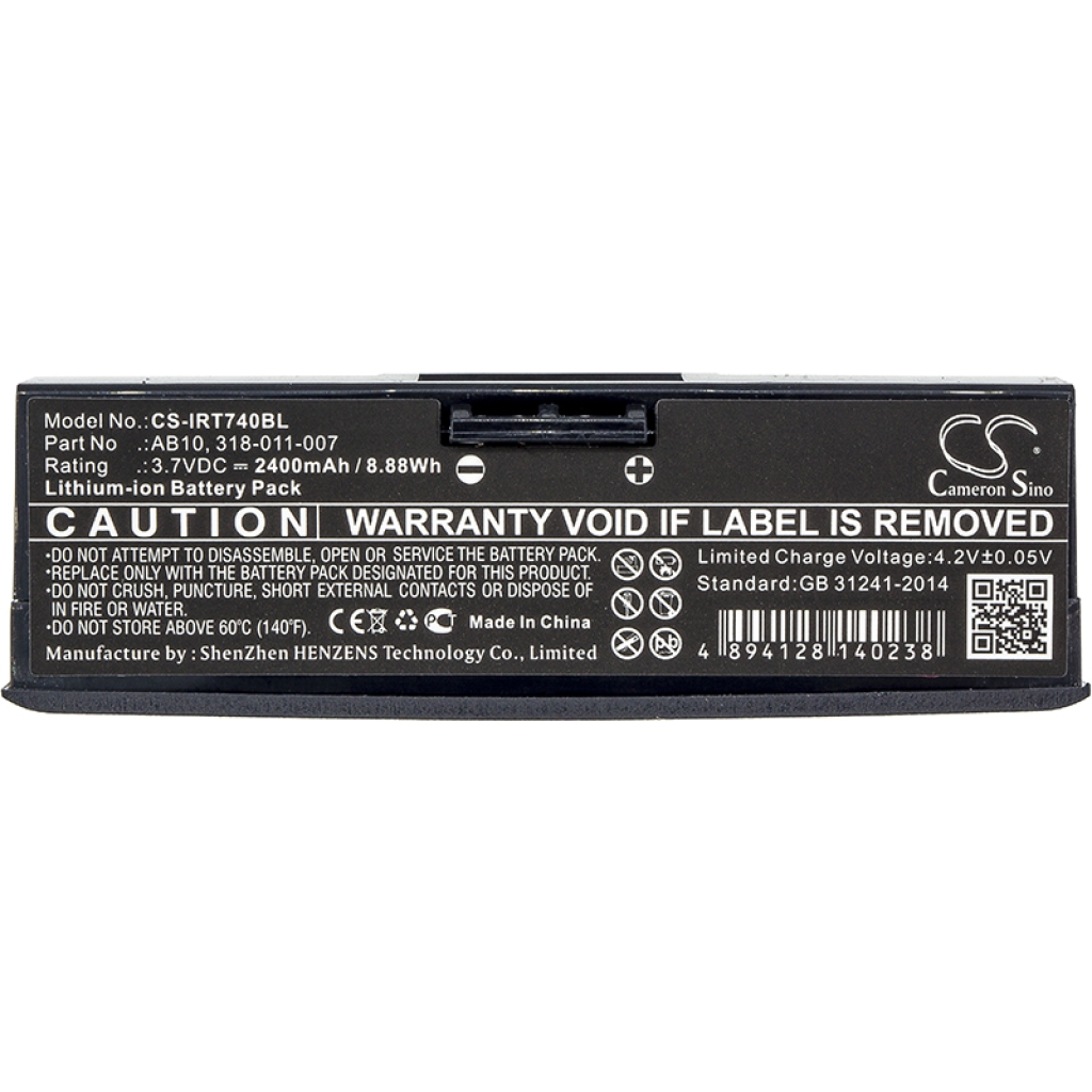 Code à barres, Scanner Batterie du scanner Intermec CS-IRT740BL