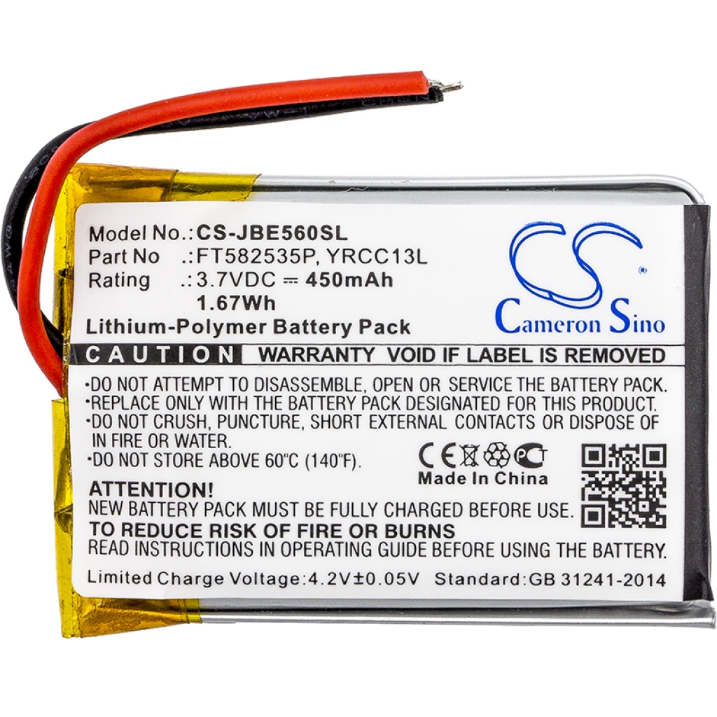 Batterie de casque d'écoute sans fil Jbl CS-JBE560SL