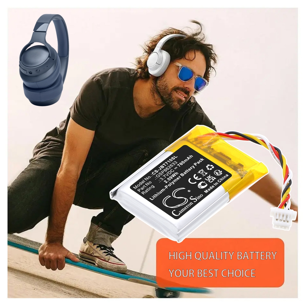 Batterie de casque d'écoute sans fil Jbl CS-JBT710SL