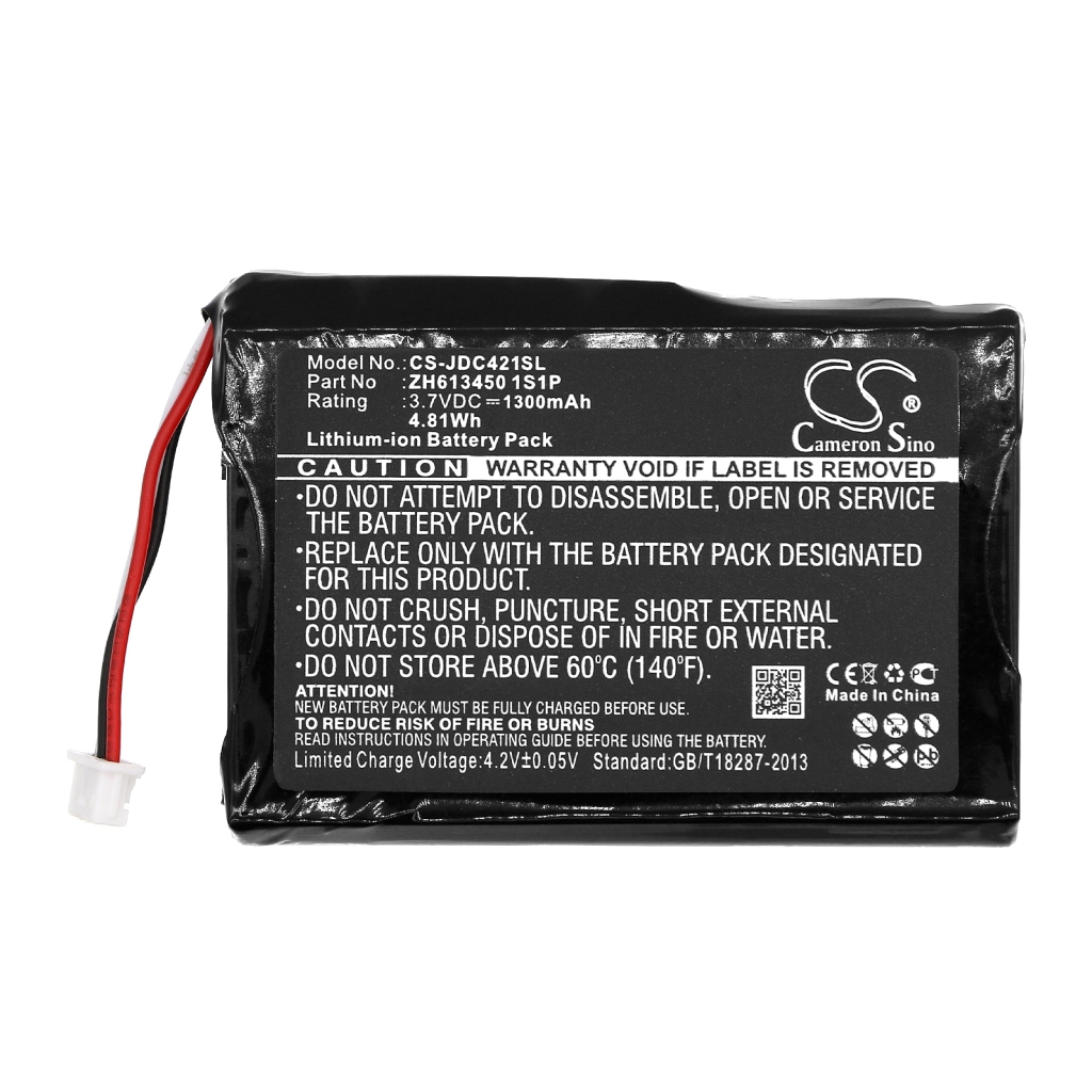 Remplacement de batterie compatible pour JDS Labs ZH613450 1S1P