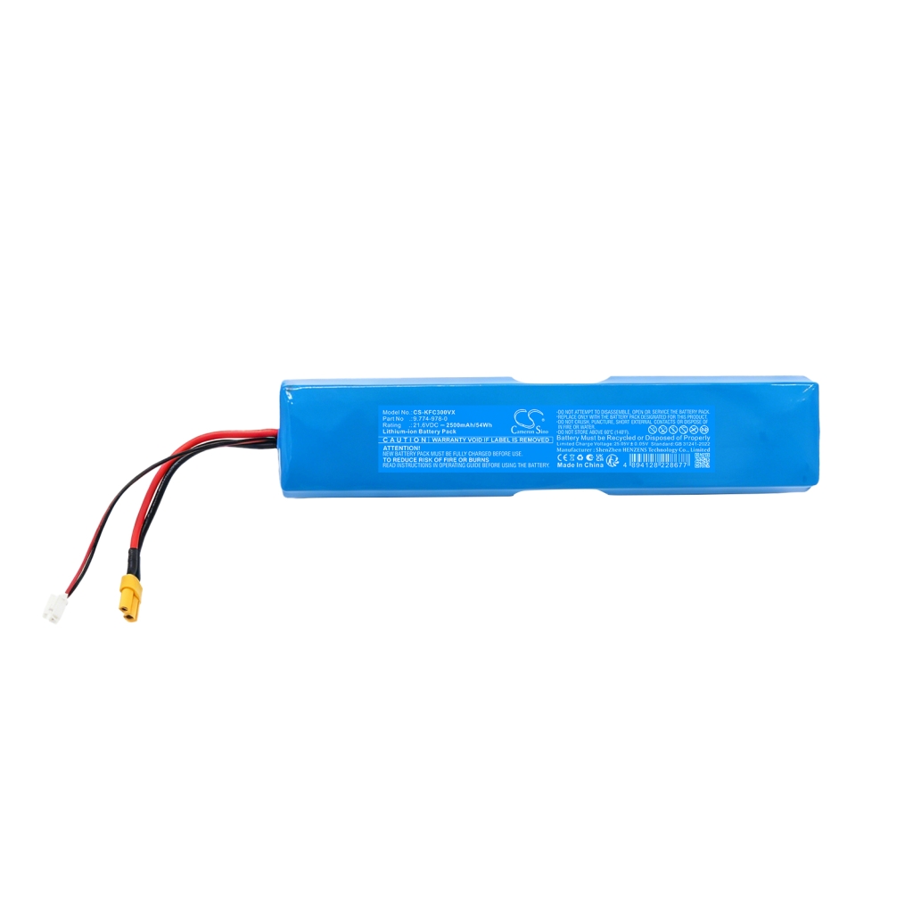 Batterie compatible avec Karcher CS-KFC300VX