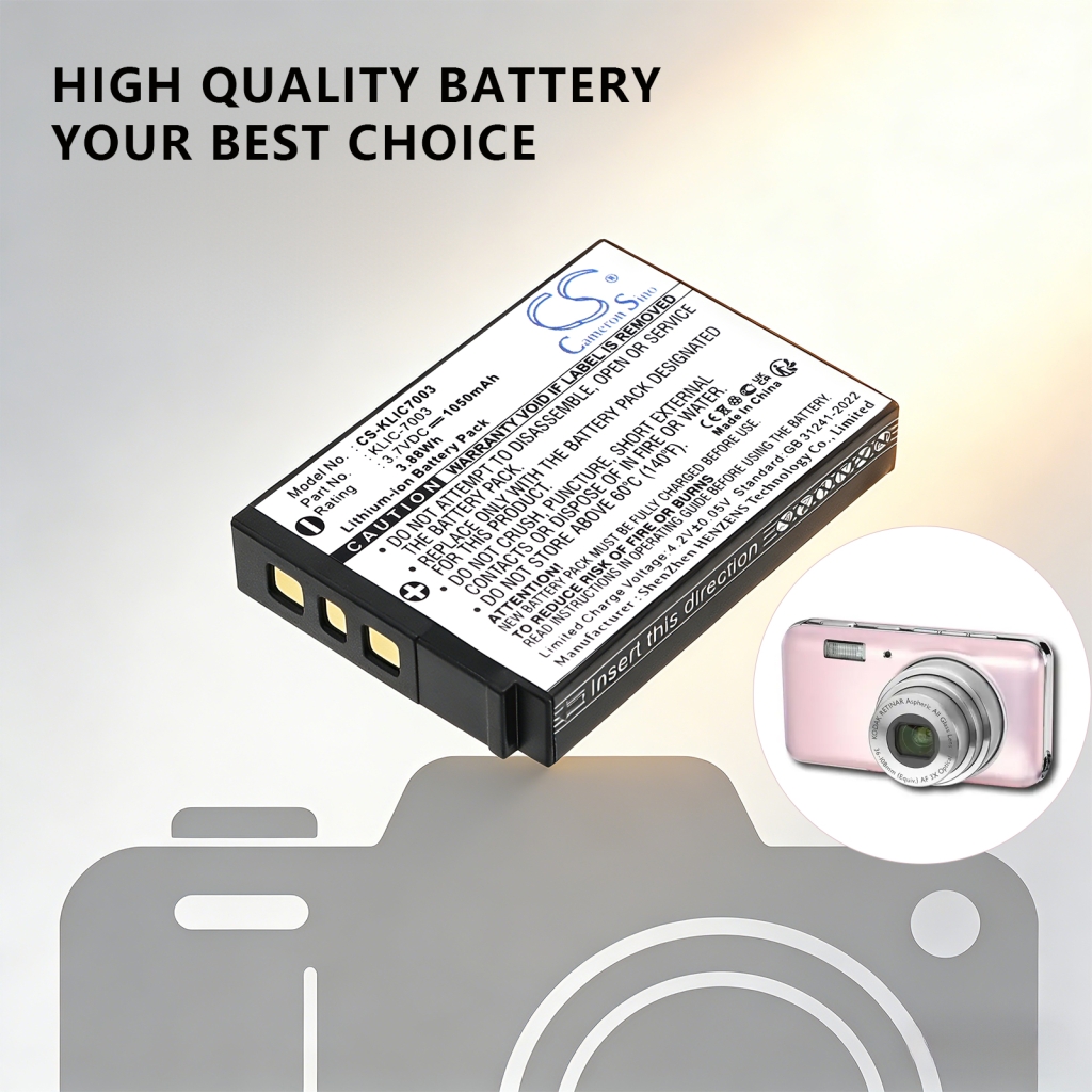 Battery compatible with KODAK