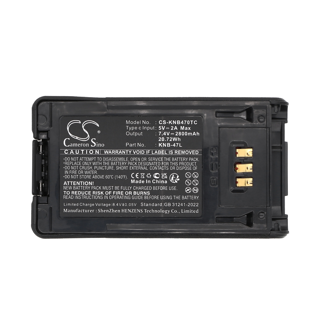Two-Way Radio Battery Kenwood CS-KNB470TC