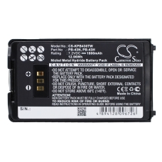Remplacement de batterie compatible pour Kenwood KNB-43,PB-43,PB-43H,PB-43N