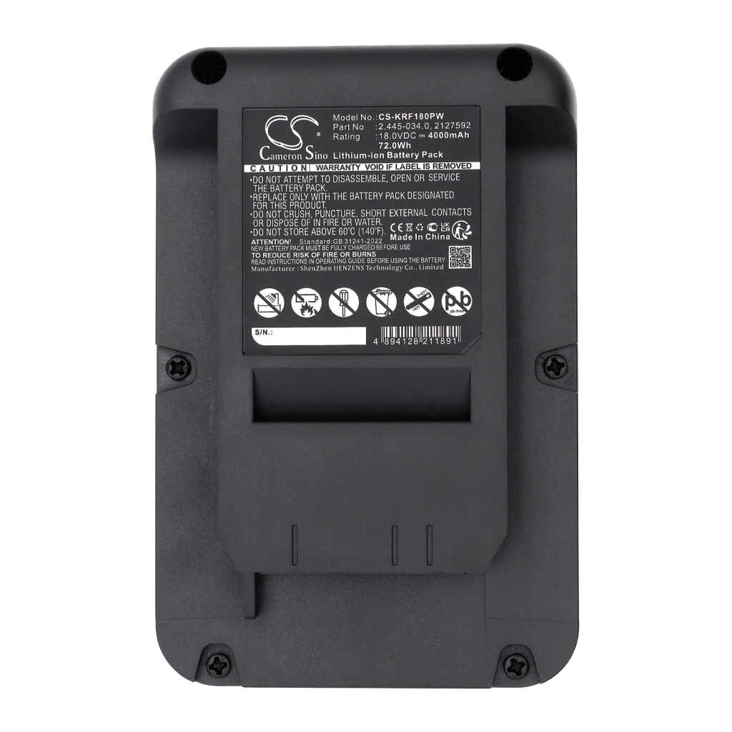 Batteries Remplace 2.445-034.0