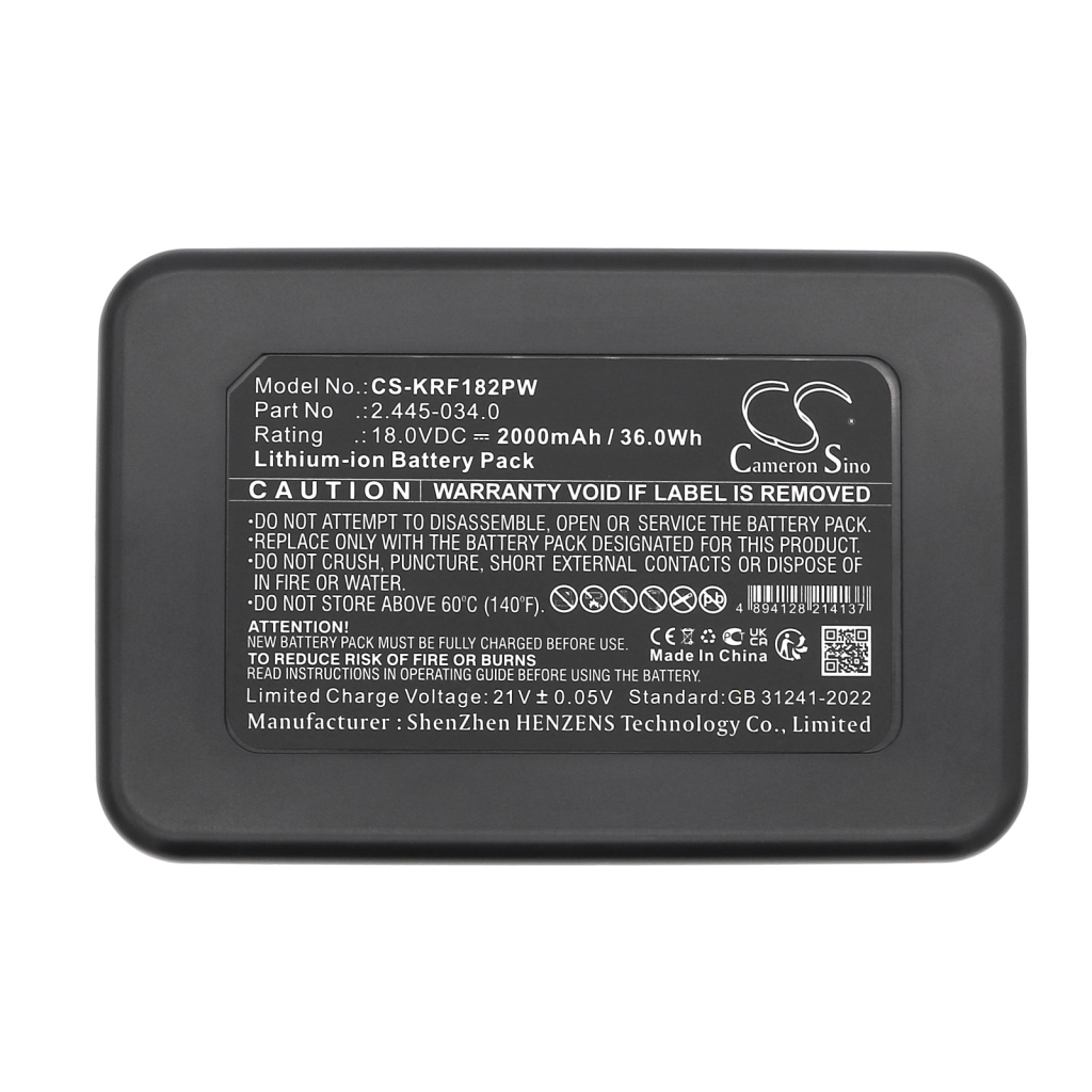 Batteries Remplace 2.445-034.0