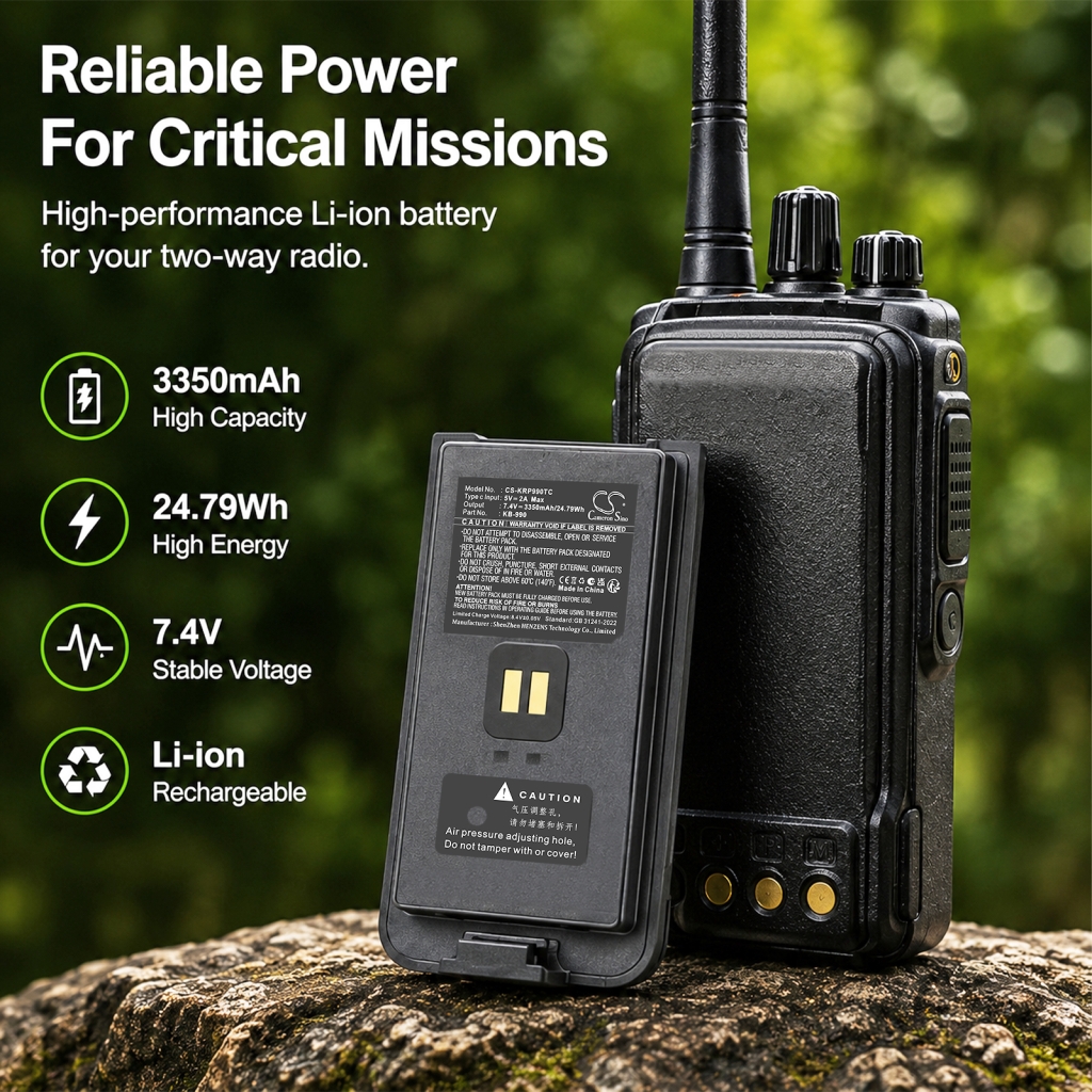 Batterie compatible avec Kirisun CS-KRP990TC