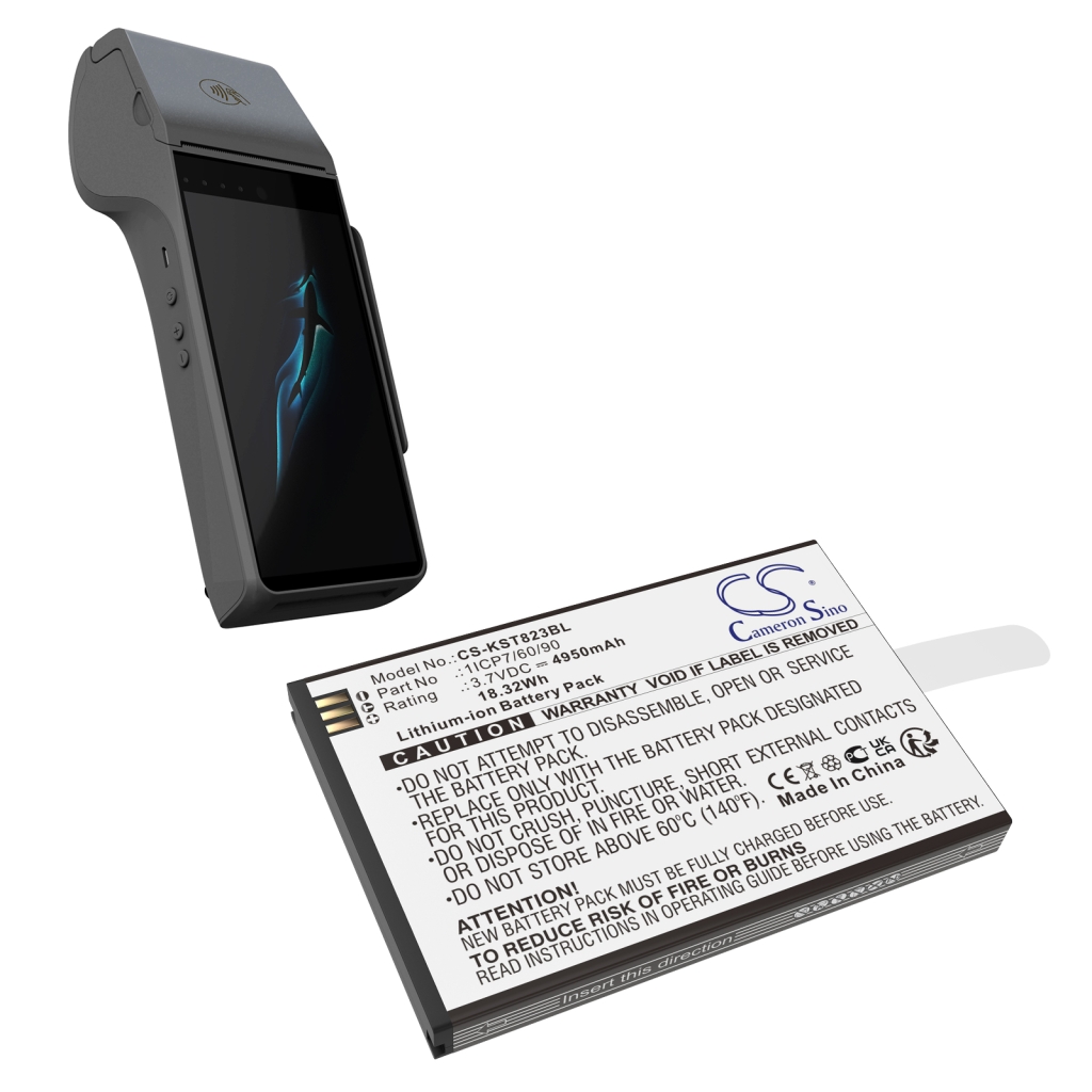 Terminal de paiement Batterie Szzt CS-KST823BL