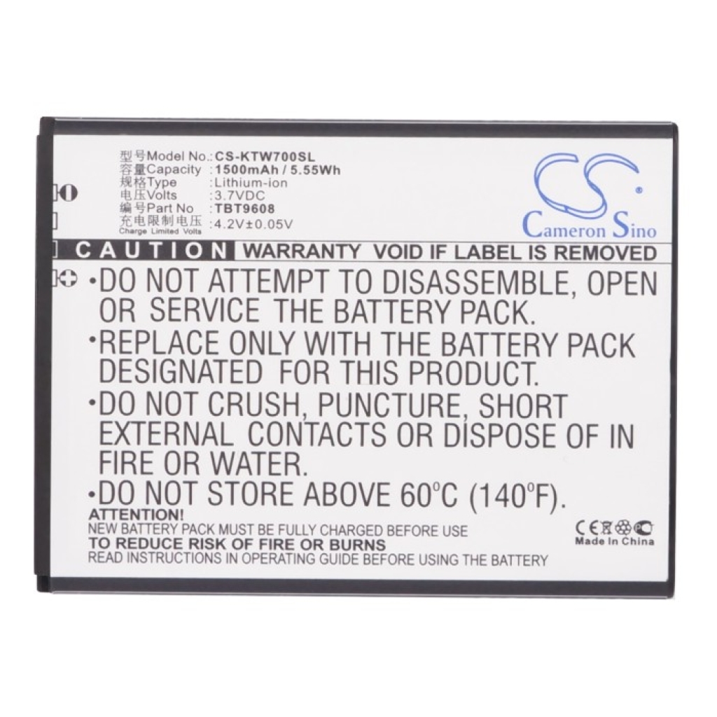 Batterie de téléphone portable K-Touch T87