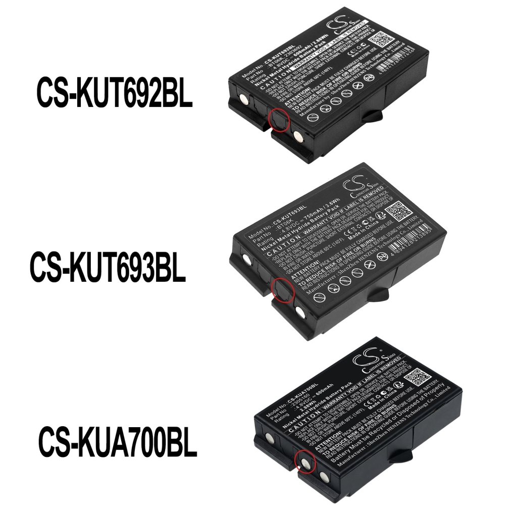 Batteries compatible with Ikusi TM70/iK2.13B JS JS3 LV CS-KUT693BL