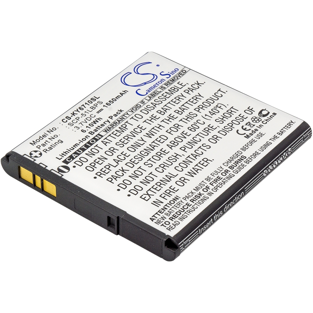 Batterie de téléphone portable Kyocera CS-KY6710SL