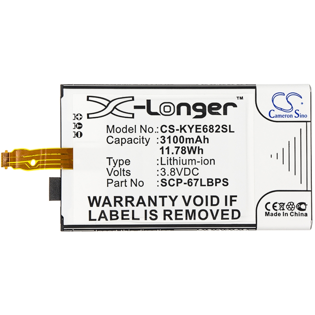 Batterie de téléphone portable Kyocera CS-KYE682SL