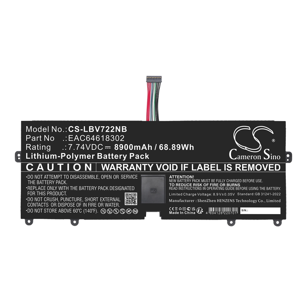 Batterie pour ordinateur portable LG CS-LBV722NB