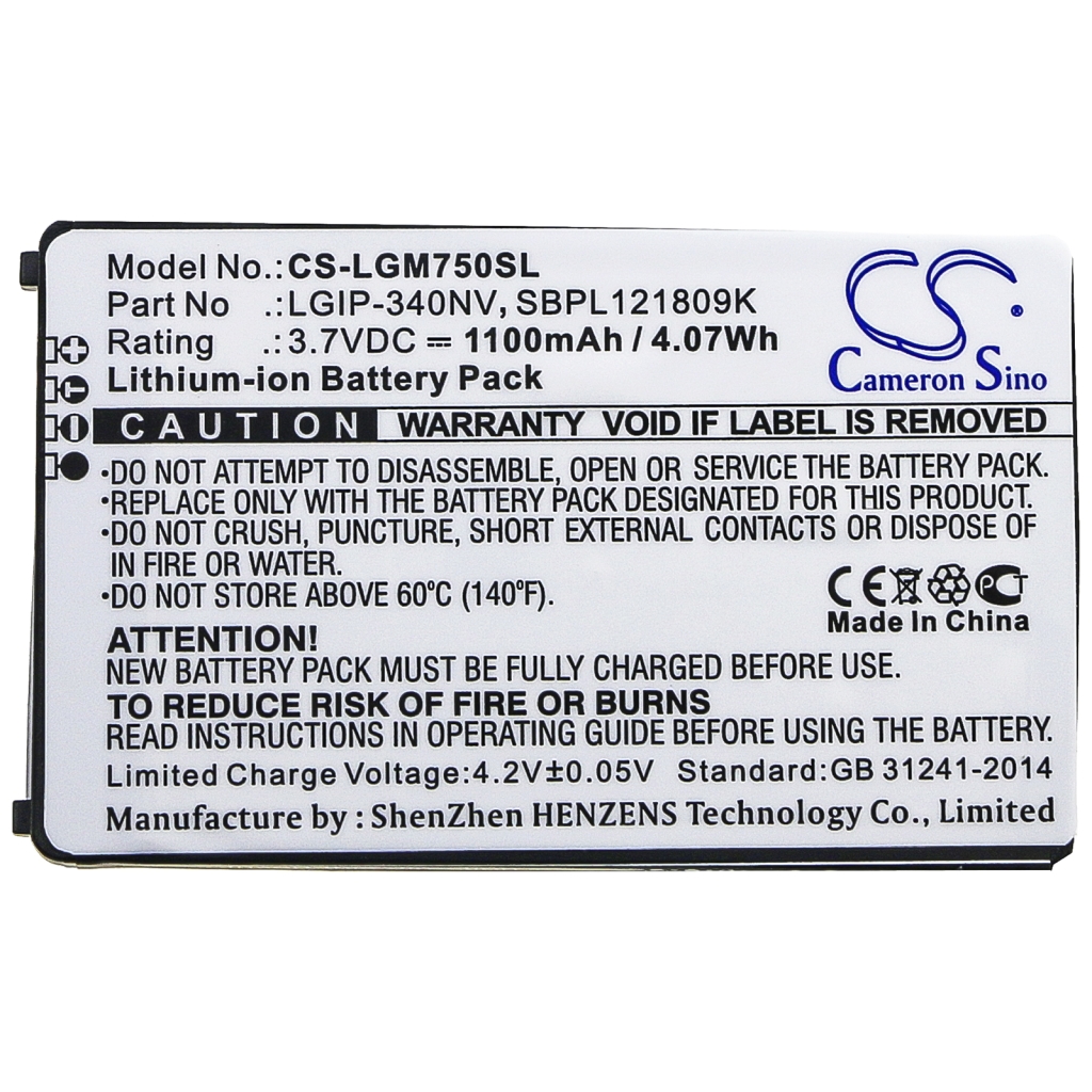 Mobile Phone Battery LG GM750