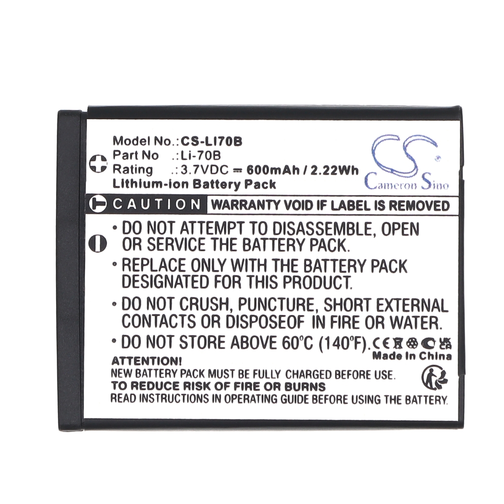 Batterie de l'appareil photo Olympus CS-LI70B