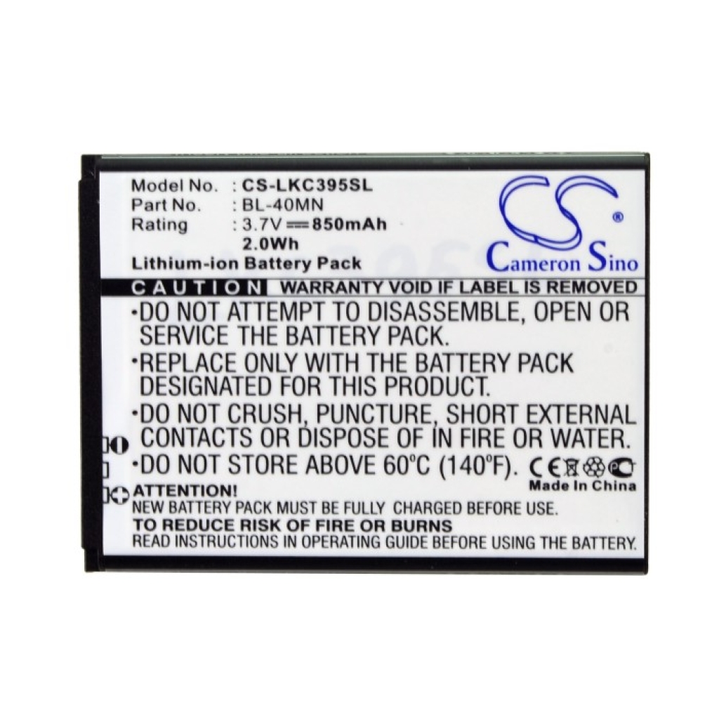 Compatible battery replacement for AT