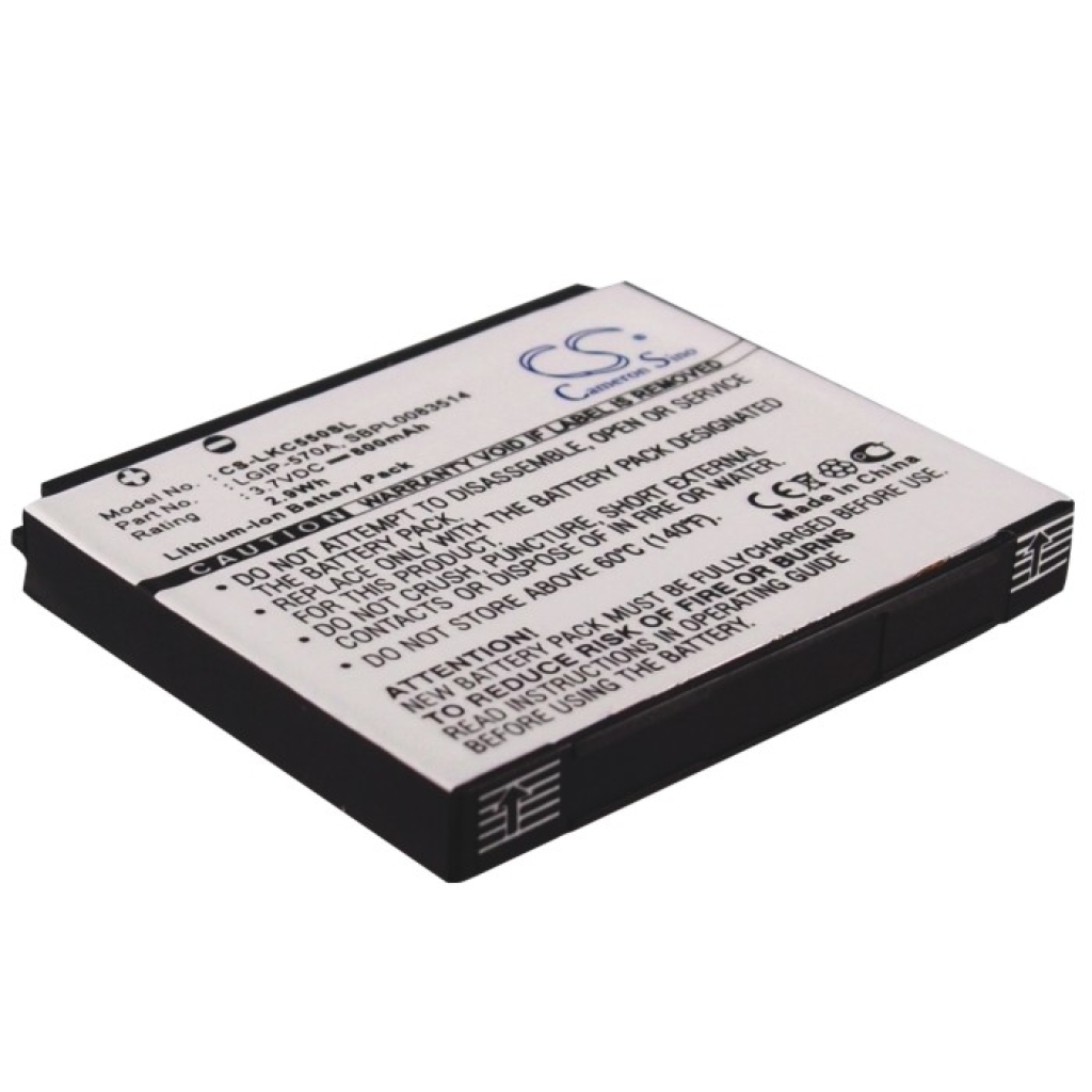 Batterie de téléphone portable LG CS-LKC550SL