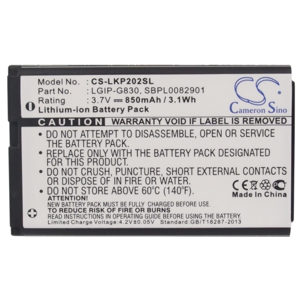 Batteries Remplace LGIP-G830