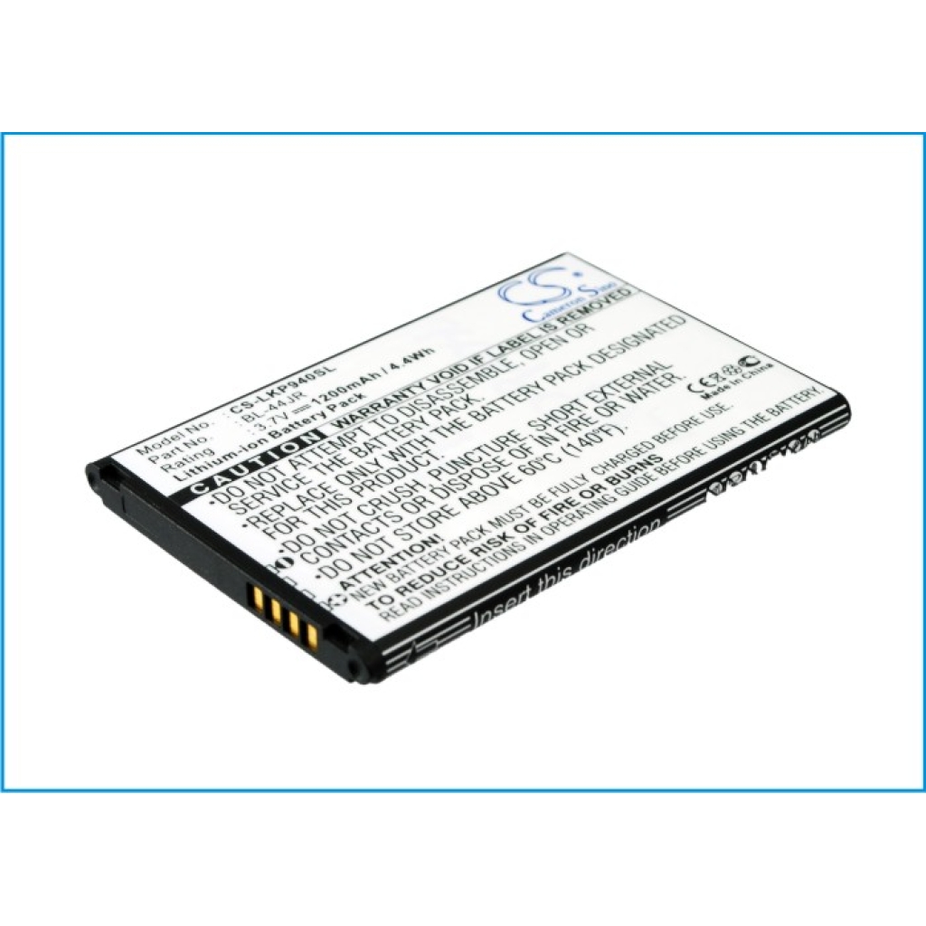 Batterie de téléphone portable LG CS-LKP940SL