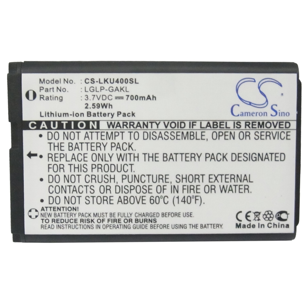 Batterie compatible avec LG CS-LKU400SL