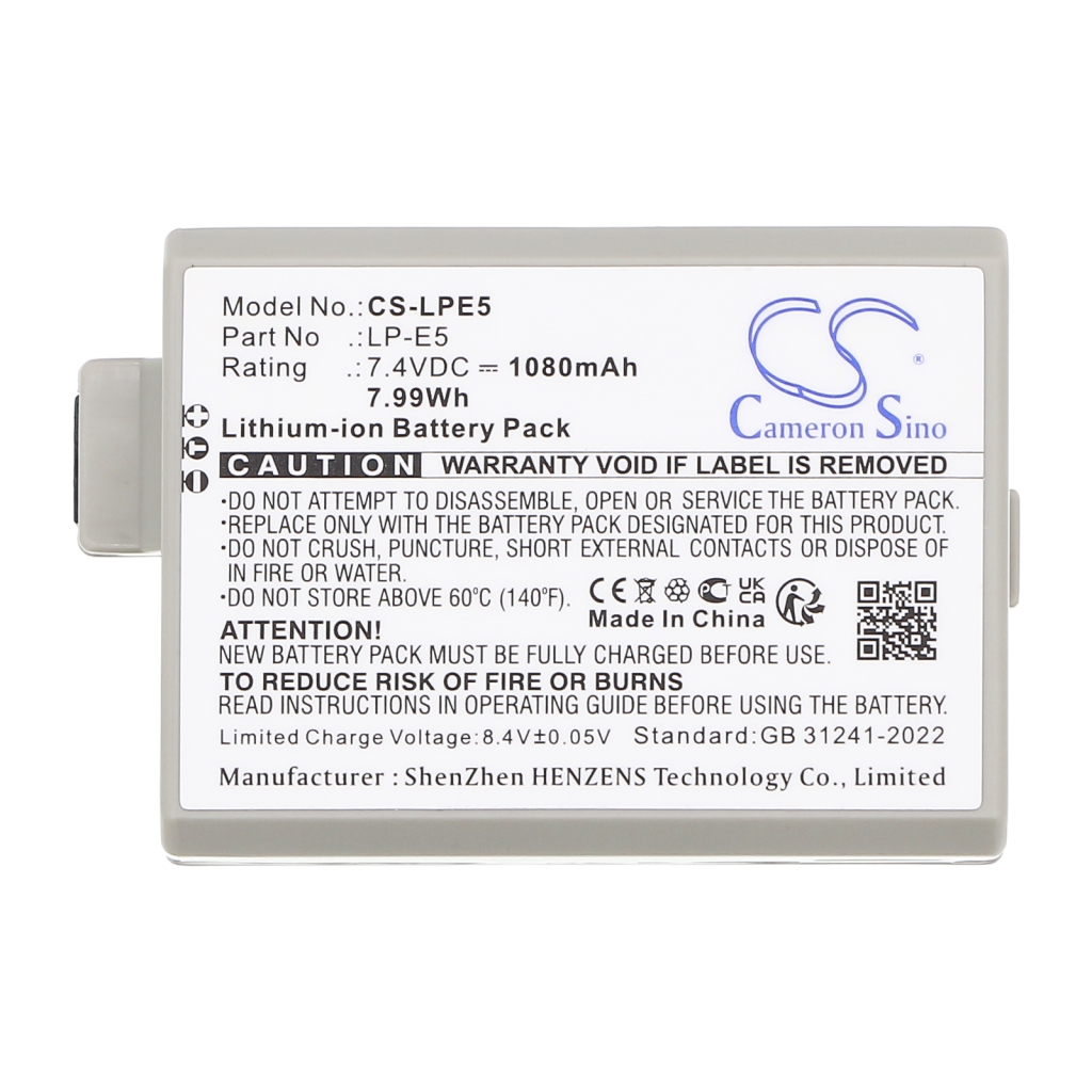 Batterie de l'appareil photo Canon CS-LPE5