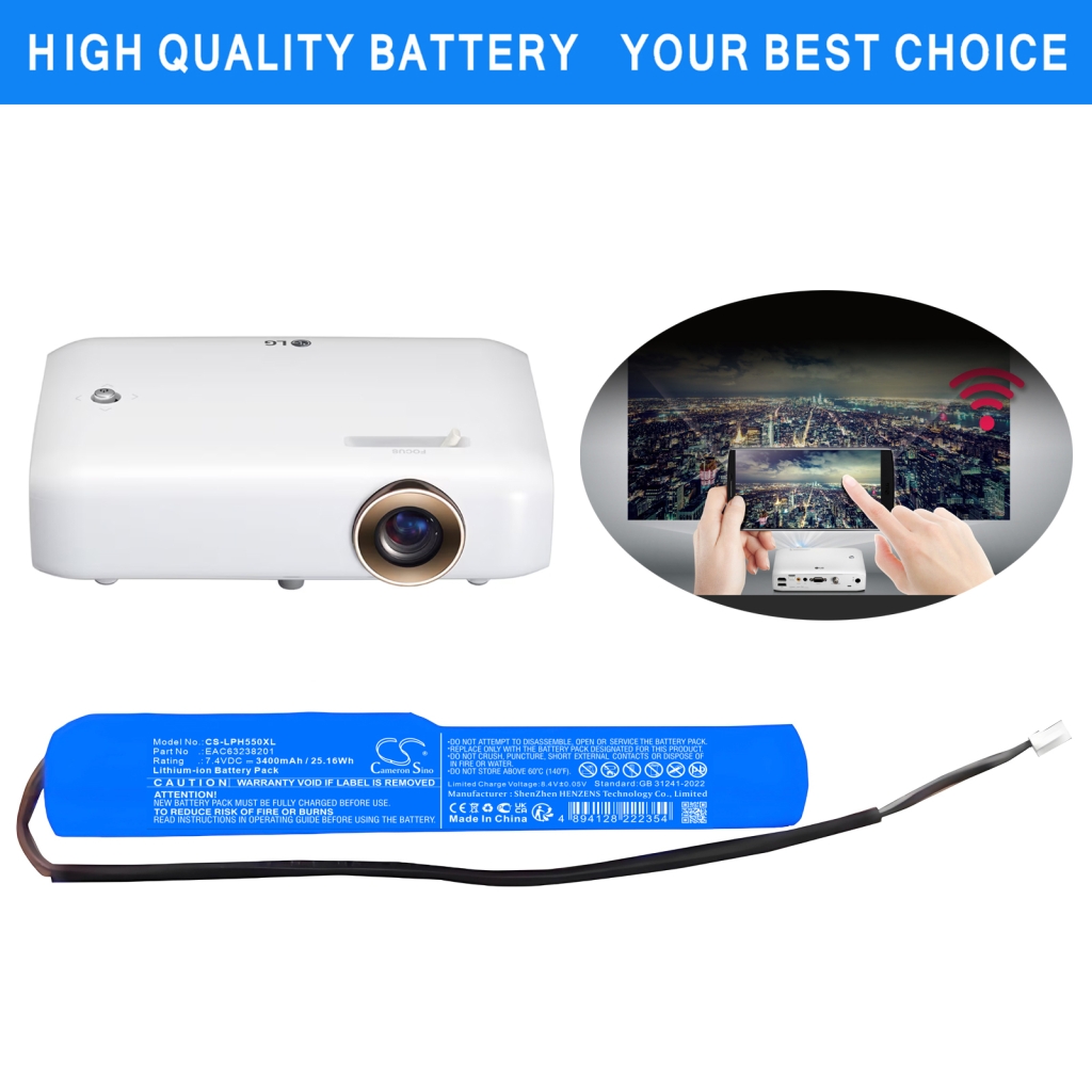 Projector Battery Lg CS-LPH550XL
