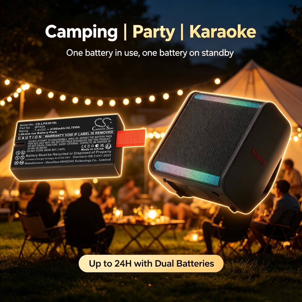 Batteries compatible avec LG Xboom Stage 301 CS-LPS301SL