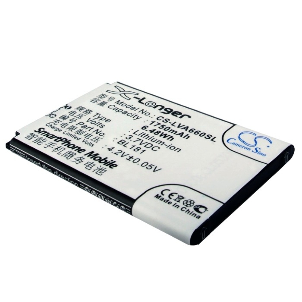 Batterie de téléphone portable Lenovo CS-LVA660SL